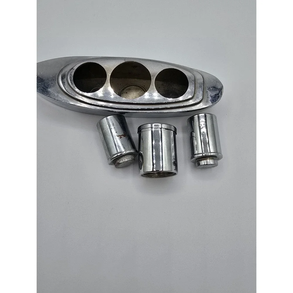 CHROME ART DECO OCEAN LINER SALT & PEPPER CRUET‎ SET VINTAGE 1930-50's